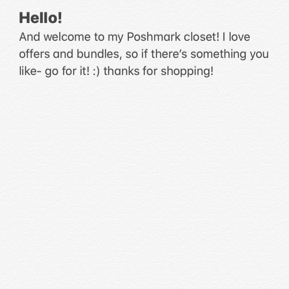 Welcome!